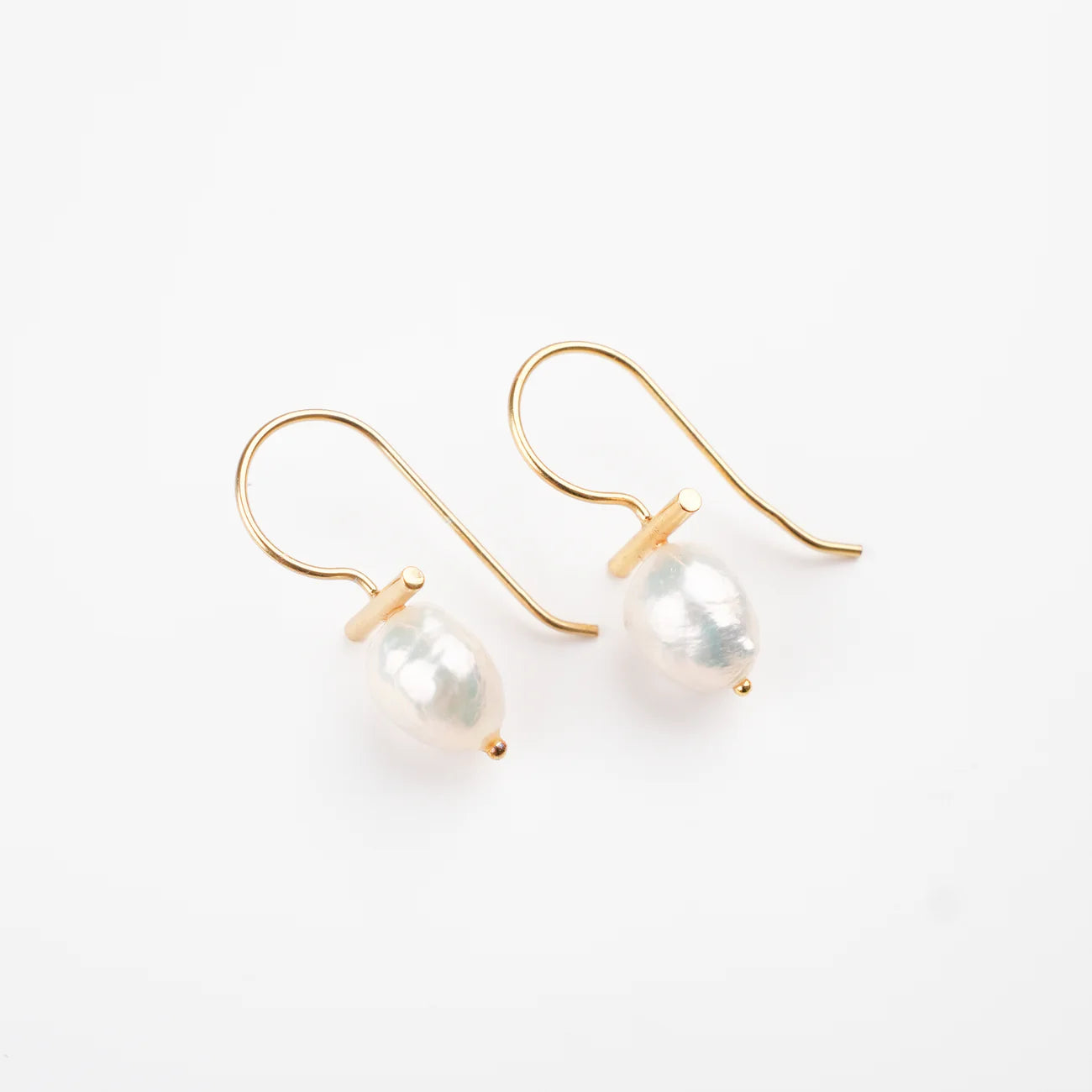 Attie T Bar Freshwater Pearl Earrings